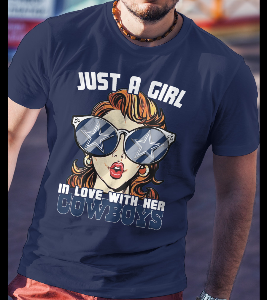Just A Girl In Love With Her Cowboys T-Shirt
