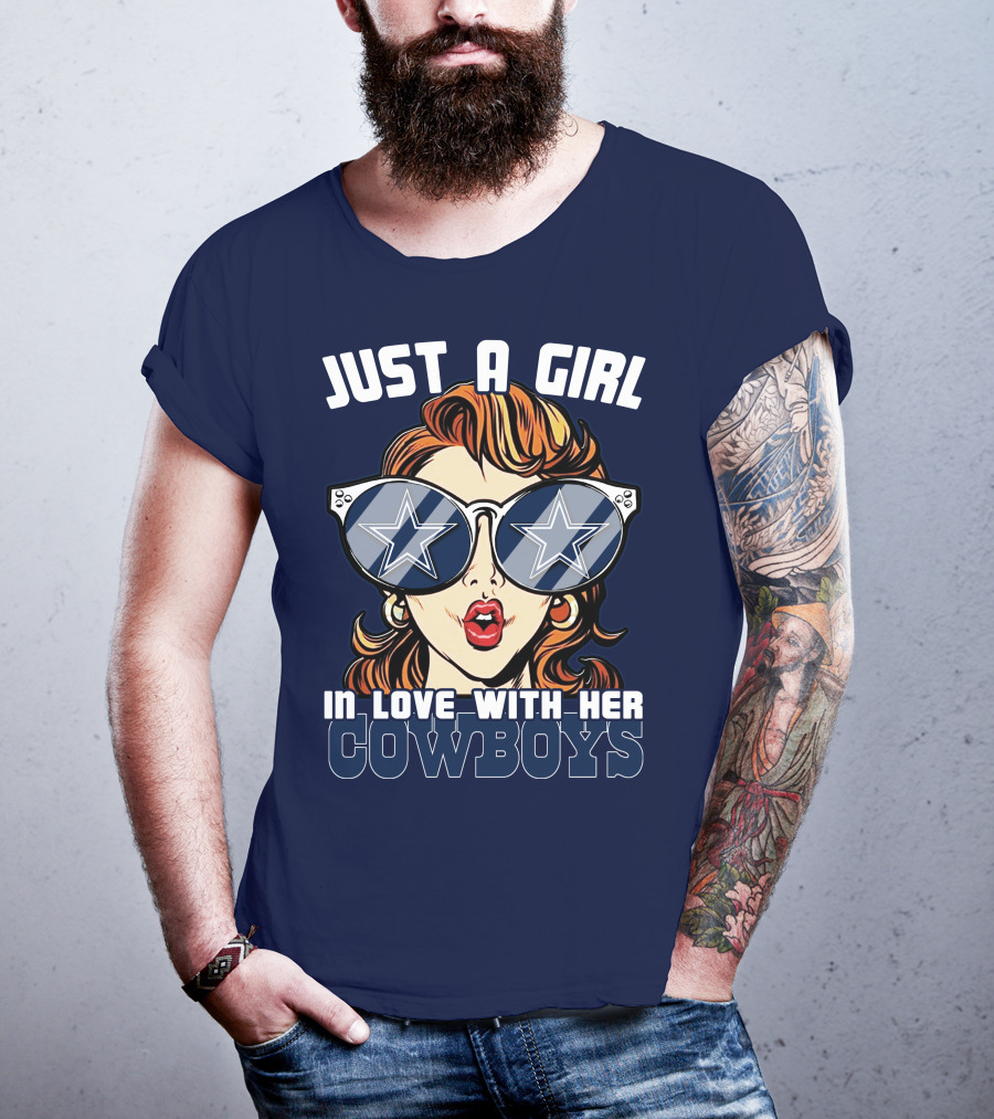 Just A Girl In Love With Her Cowboys T-Shirt