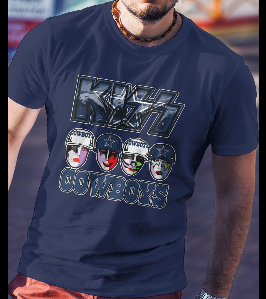 KISS Dallas Cowboys NFL Facepaint T-Shirt