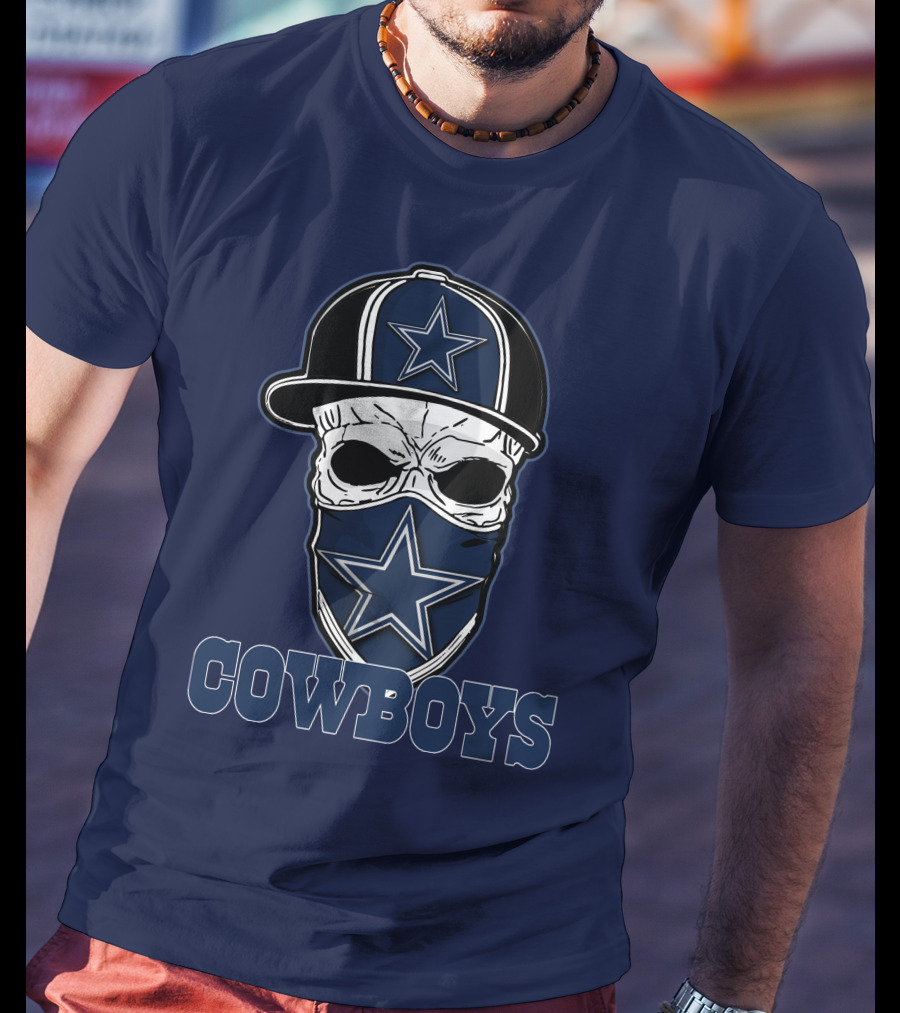 Cowboys Skull Star Hat T-Shirt