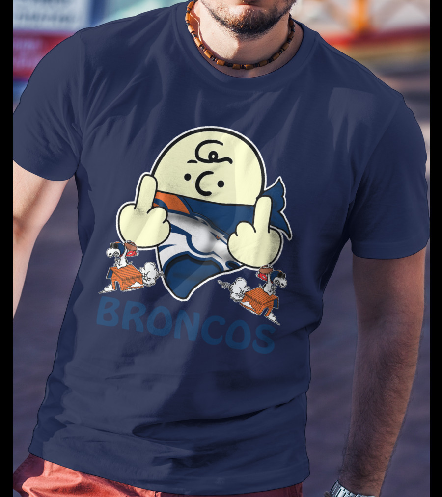 Denver Broncos 28 Iconic Cartoon Characters And Football Team T-Shirt