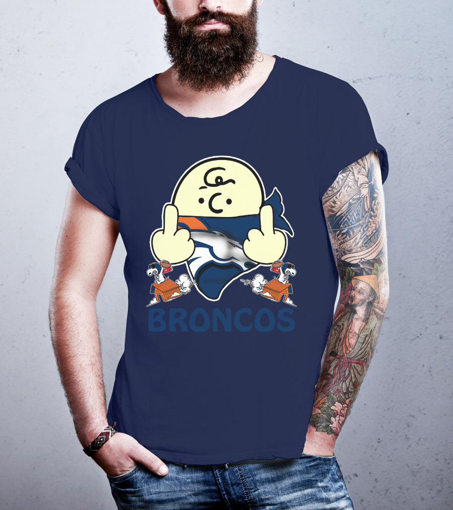 Denver Broncos 28 Iconic Cartoon Characters And Football Team T-Shirt