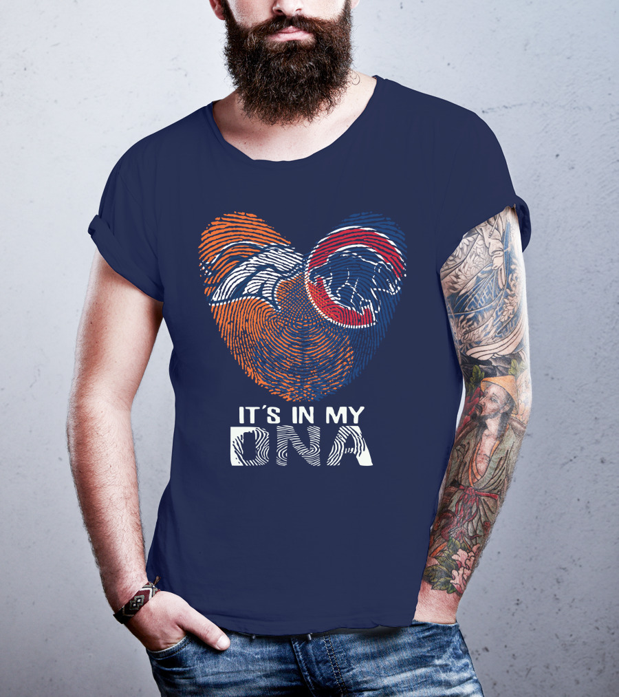 Denver Broncos It's In My Dna Fingerprint T-Shirt