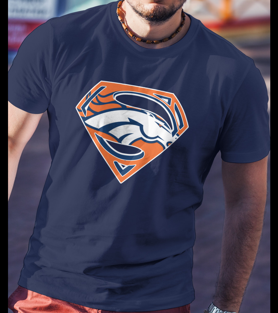 Denver Broncos Superhero Logo T-Shirt