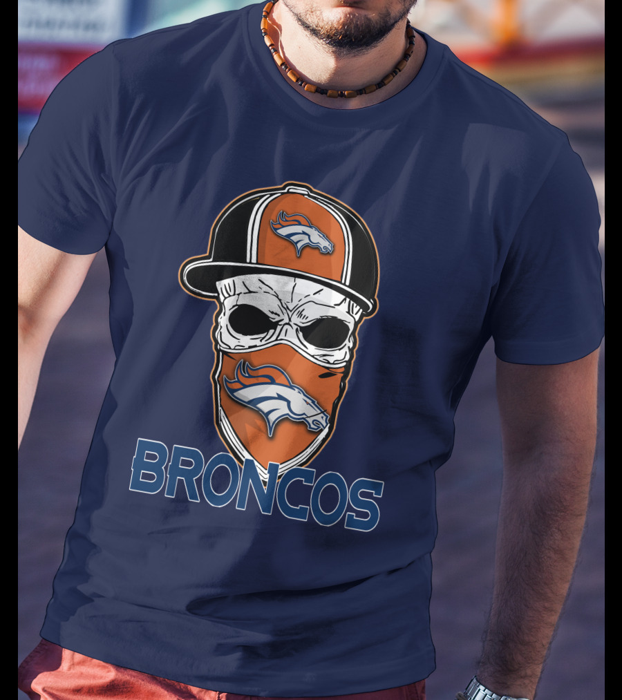 Broncos Skull Hat Denver Broncos T-Shirt