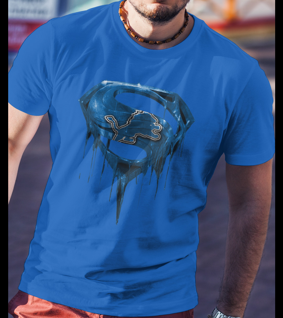 Detroit Lions Superman Symbol Spm T-Shirt