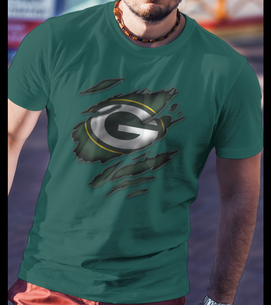 Green Bay Packers Iconic G Logo Tear-Away T-Shirt
