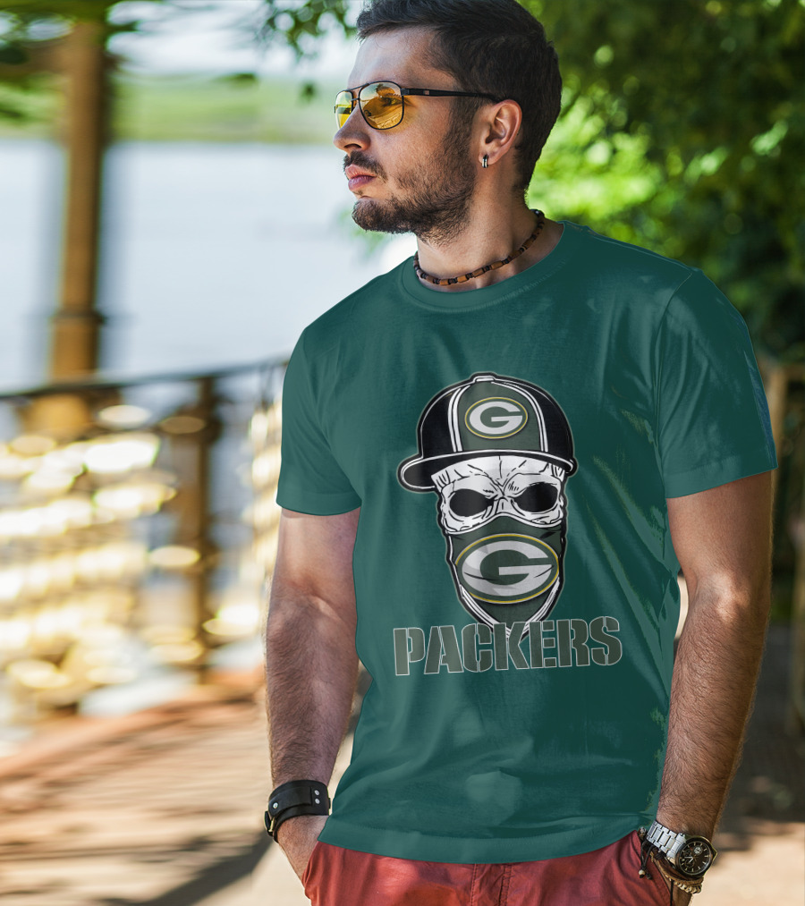 Packers Skull Hat Green Bay Packers T-Shirt