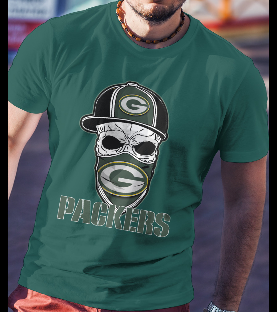 Packers Skull Hat Green Bay Packers T-Shirt