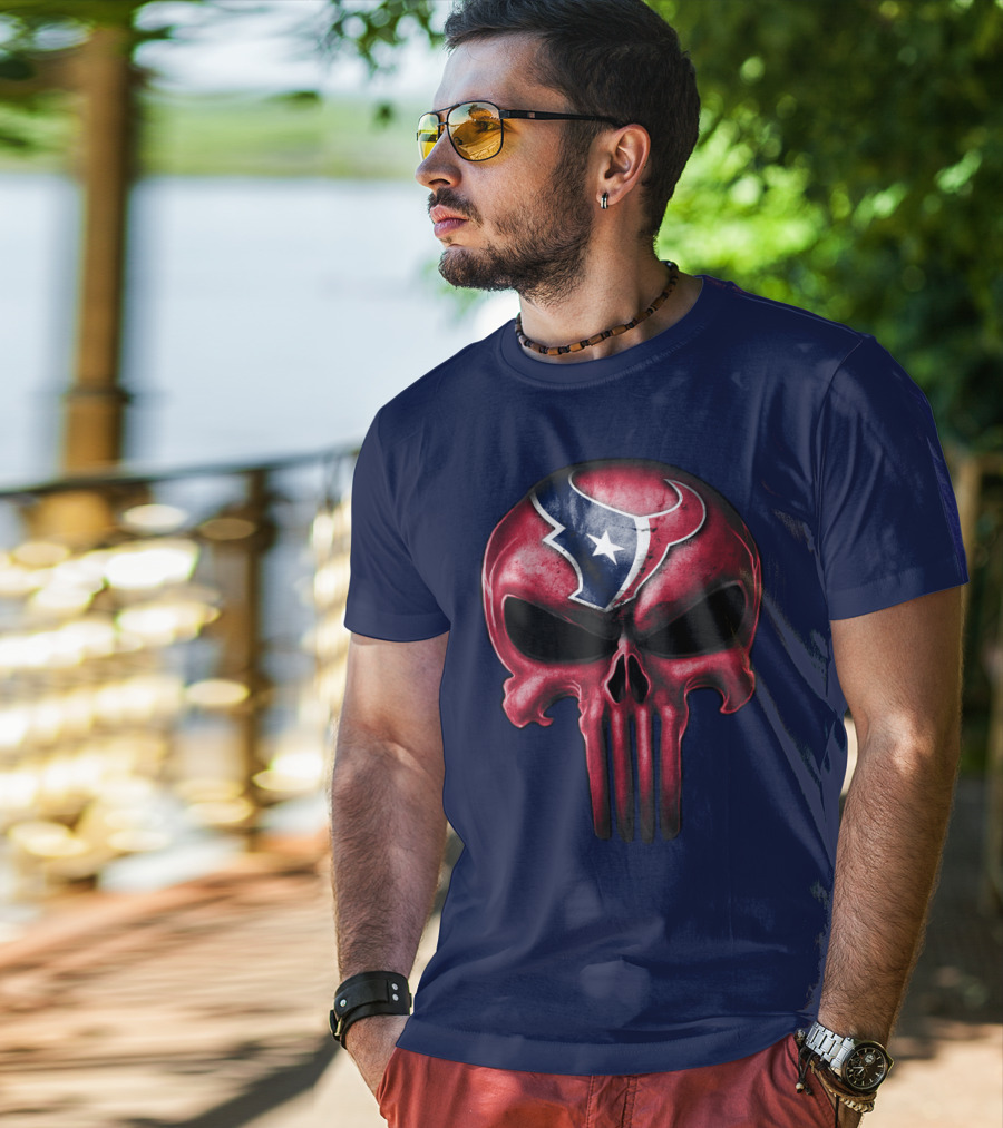 Punisher Skull Houston Texans T-Shirt