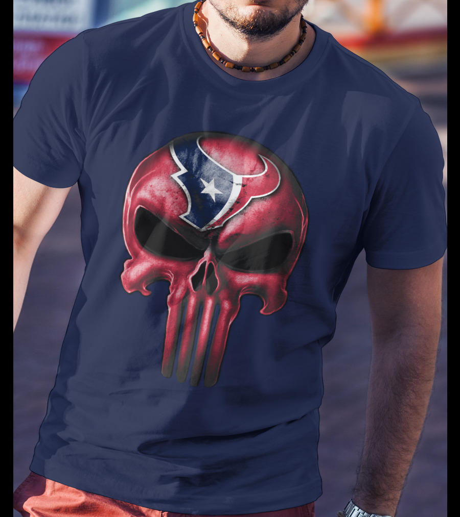 Punisher Skull Houston Texans T-Shirt