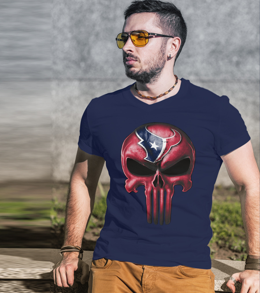Punisher Skull Houston Texans T-Shirt