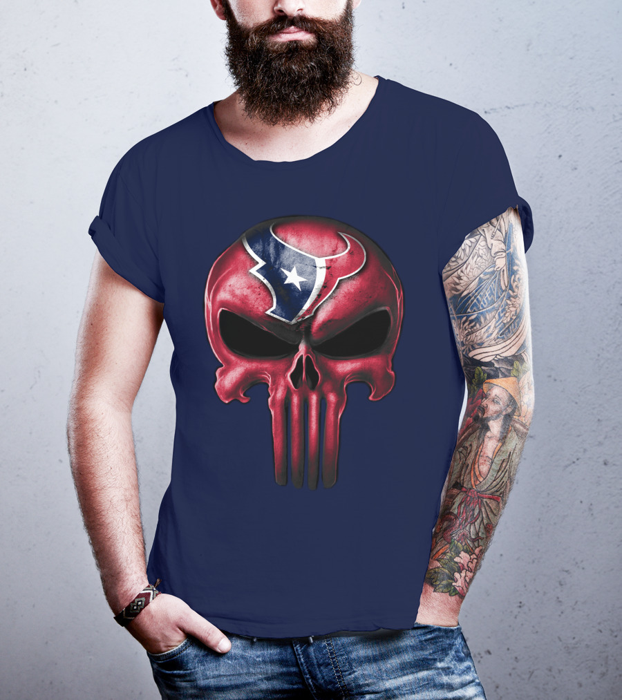 Punisher Skull Houston Texans T-Shirt
