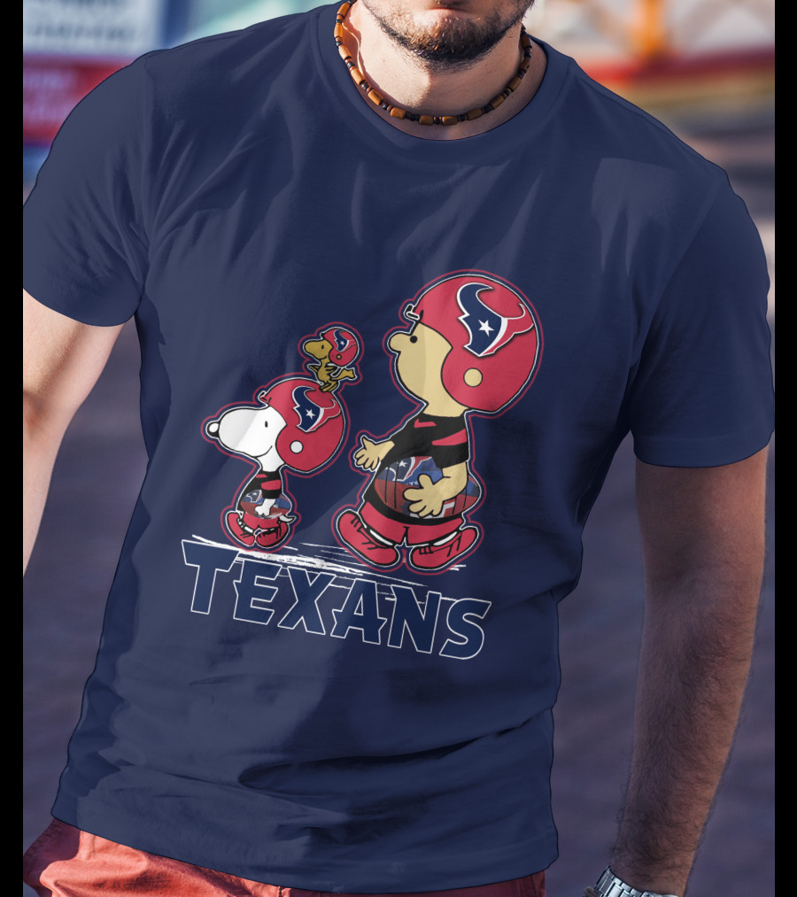 Houston Texans Snpfootball Cartoon Characters T-Shirt