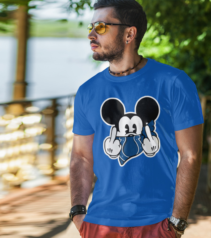 Mickey Mouse Indianapolis Colts Bandana Fan T-Shirt
