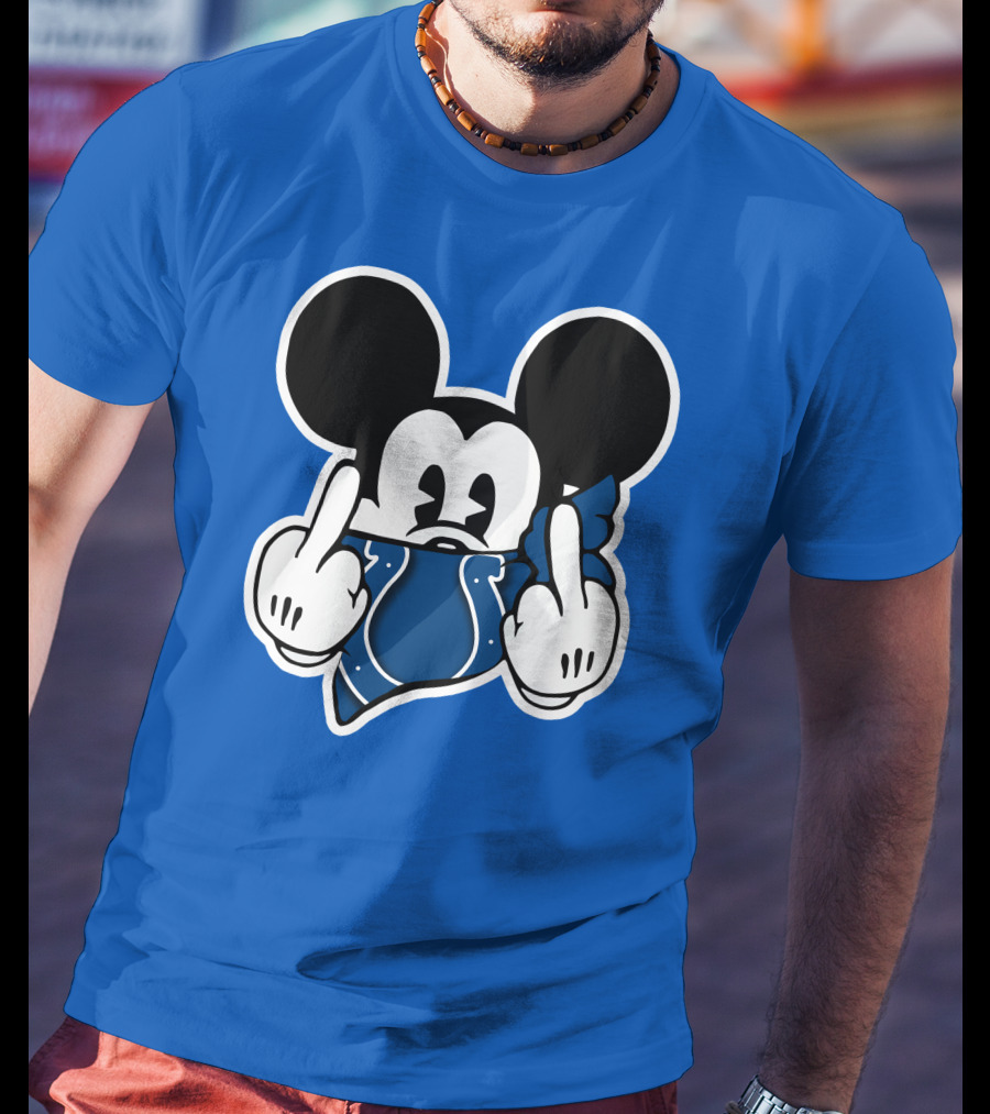 Mickey Mouse Indianapolis Colts Bandana Fan T-Shirt
