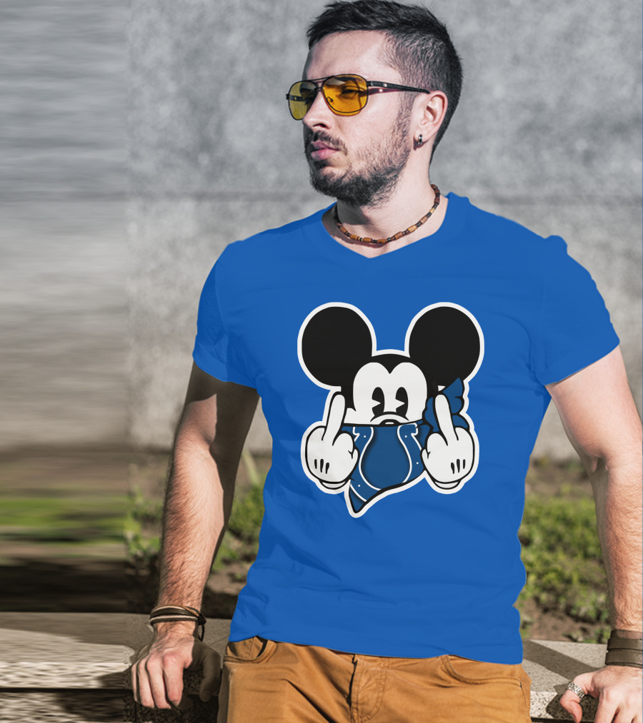 Mickey Mouse Indianapolis Colts Bandana Fan T-Shirt