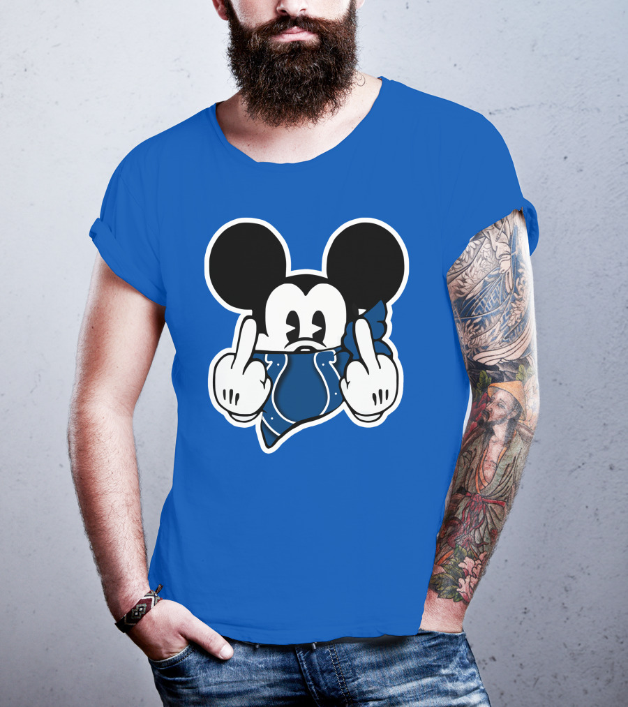 Mickey Mouse Indianapolis Colts Bandana Fan T-Shirt
