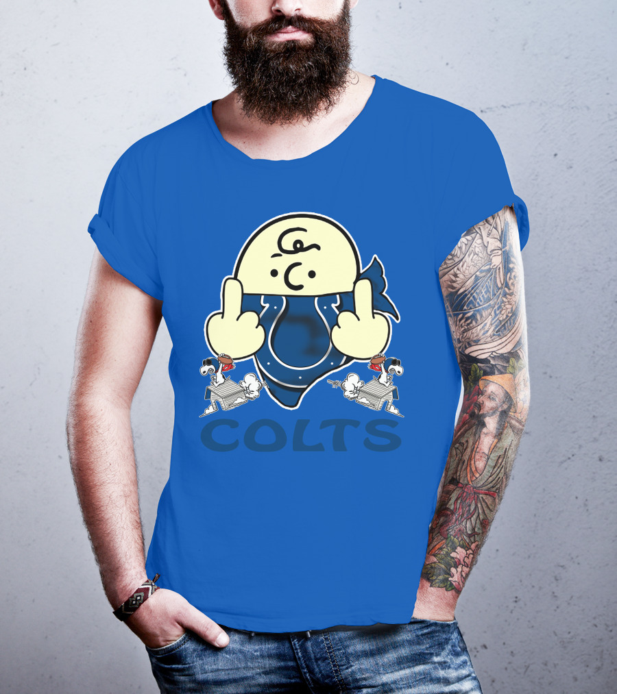 Colts Charlie Brown And Snoopy Indianapolis T-Shirt
