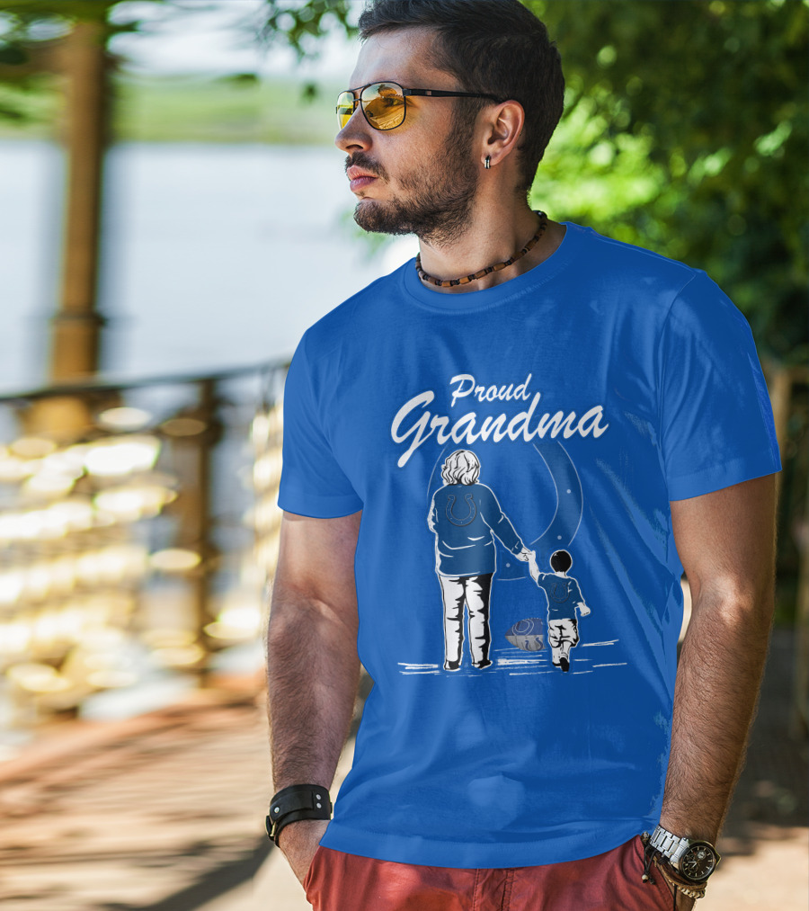 Proud Grandma Indianapolis Colts Fan Connection Commitment T-Shirt