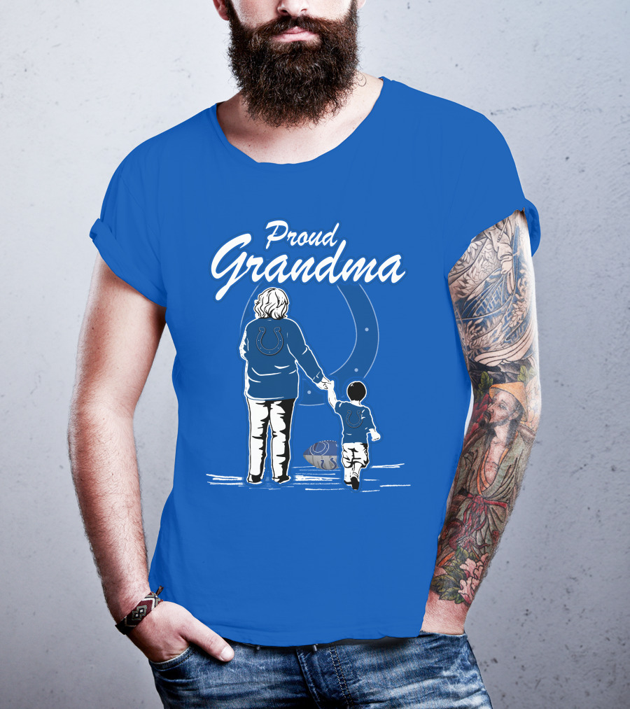 Proud Grandma Indianapolis Colts Fan Connection Commitment T-Shirt