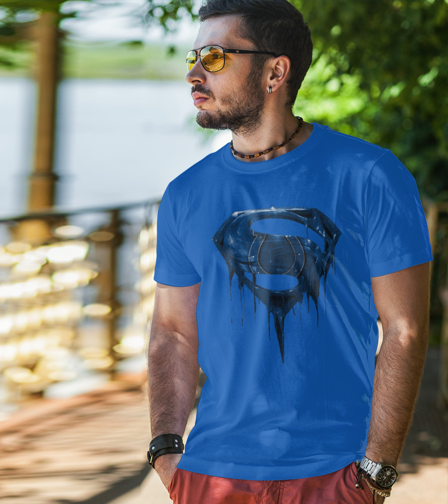 Spm Indianapolis Colts Superman Dripping T-Shirt