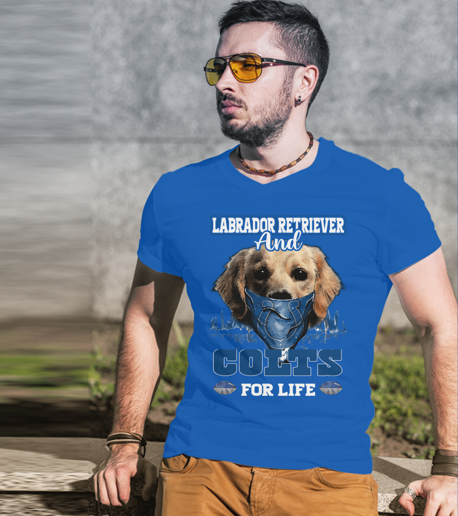 Labrador Retriever And Colts For Life T-Shirt