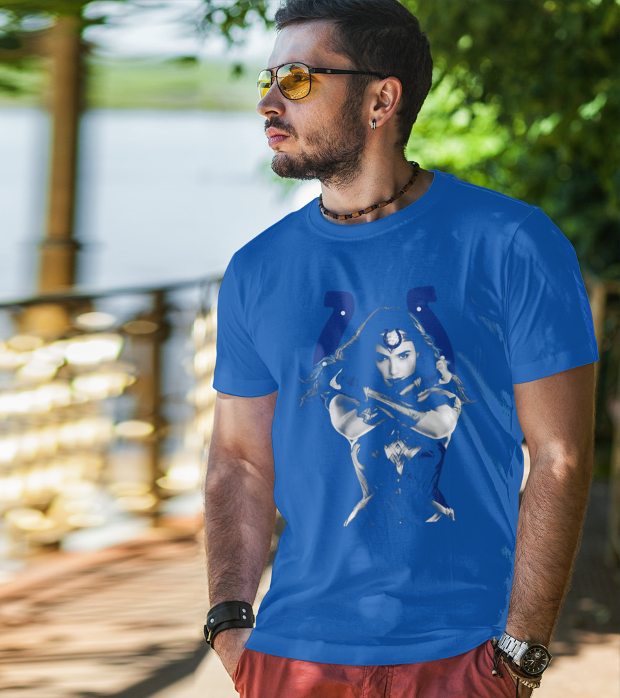 Indianapolis Colts 63 Wonder Woman Logo T-Shirt
