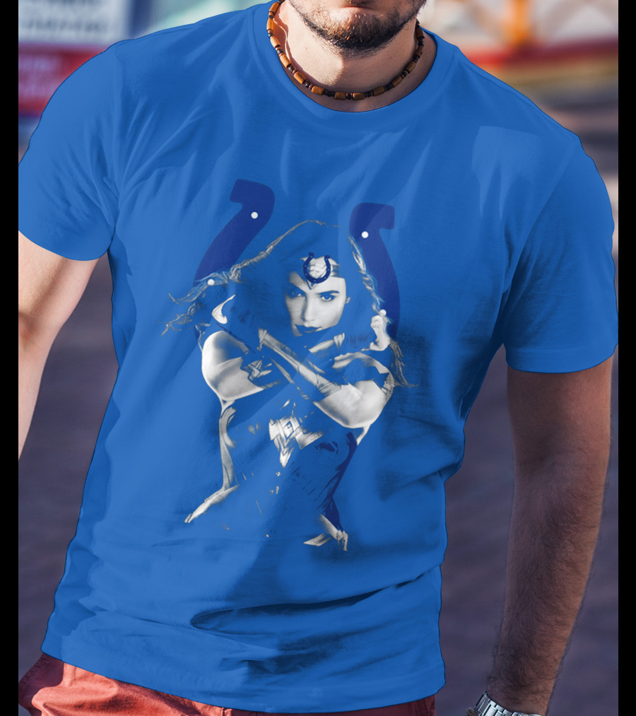 Indianapolis Colts 63 Wonder Woman Logo T-Shirt