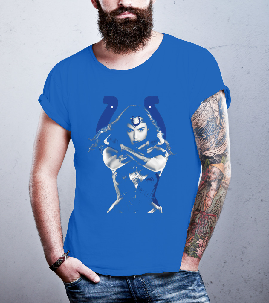 Indianapolis Colts 63 Wonder Woman Logo T-Shirt
