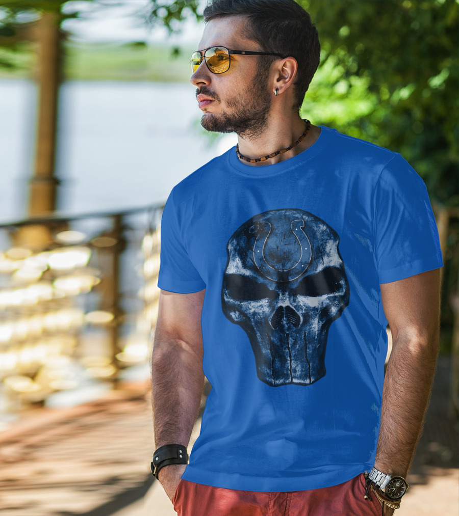 Skull Indianapolis Colts T-Shirt