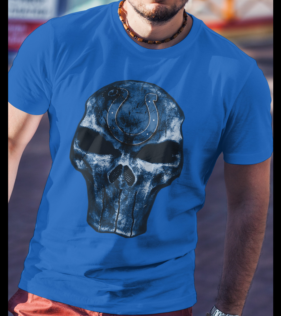 Skull Indianapolis Colts T-Shirt