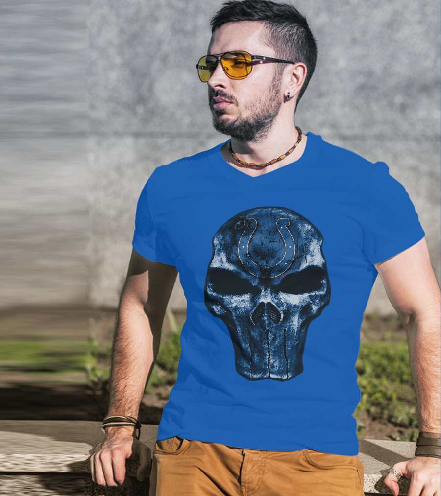 Skull Indianapolis Colts T-Shirt