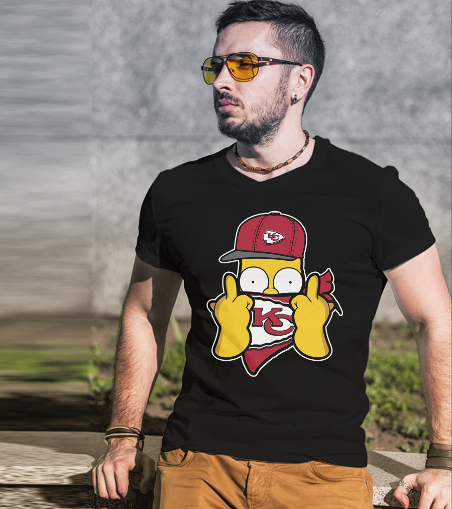 Kansas City Chiefs Homer Simpson T-Shirt