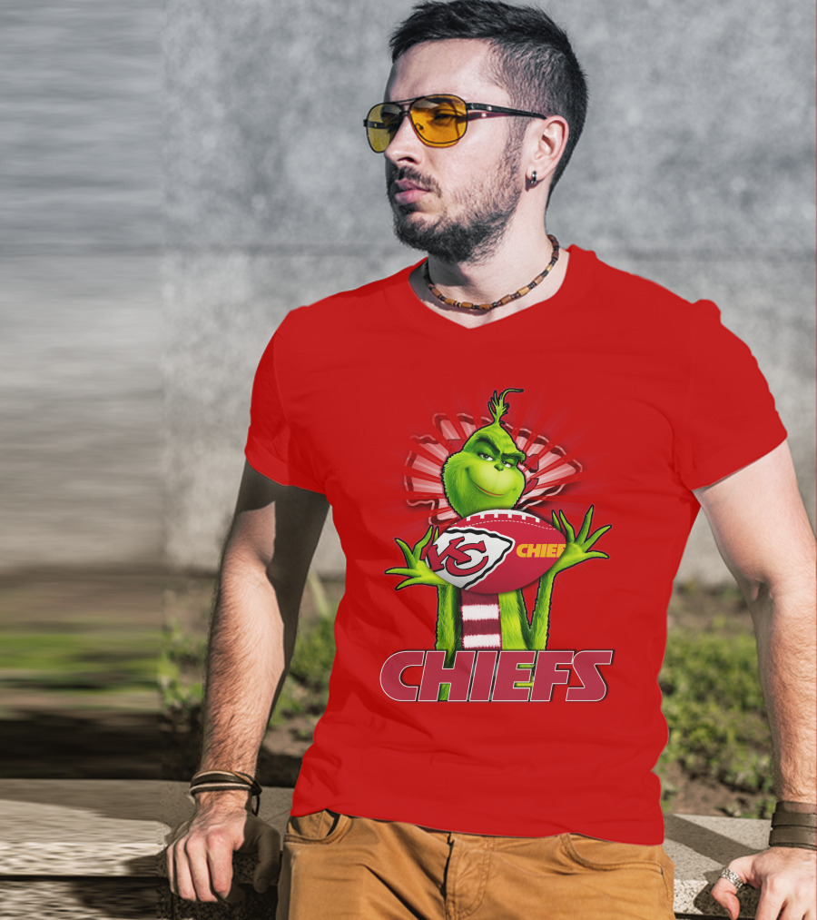 Grinch Chiefs Football KC T-Shirt