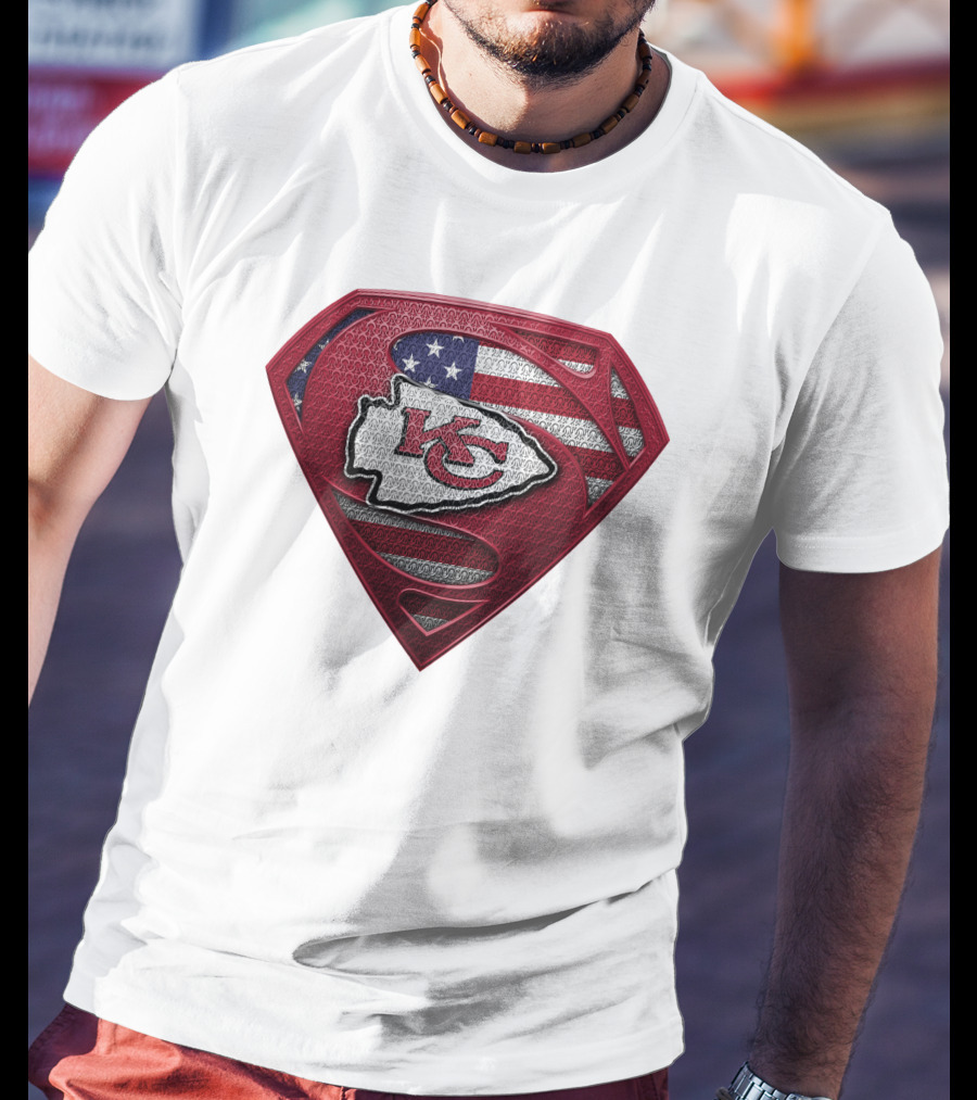 Kansas City Chiefs Super Shield American Flag SPM T-Shirt