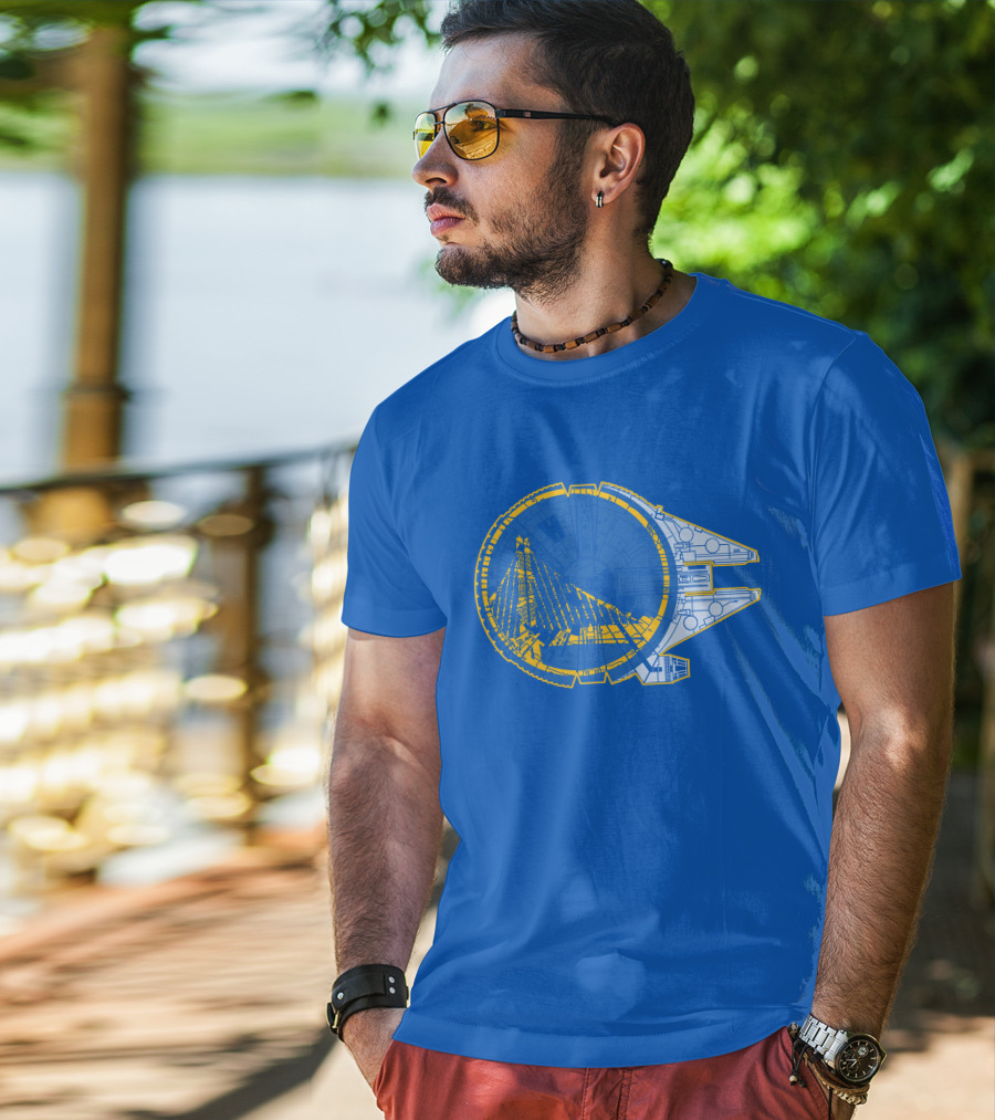 Golden State Warriors Millennium Falcon T-Shirt