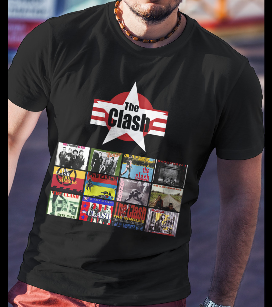 The Clash Essential Compilation Album Covers Collection T-Shirt