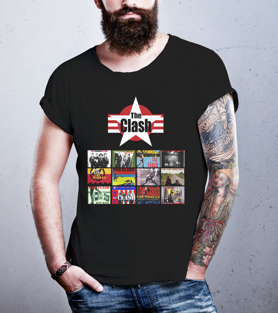 The Clash Essential Compilation Album Covers Collection T-Shirt