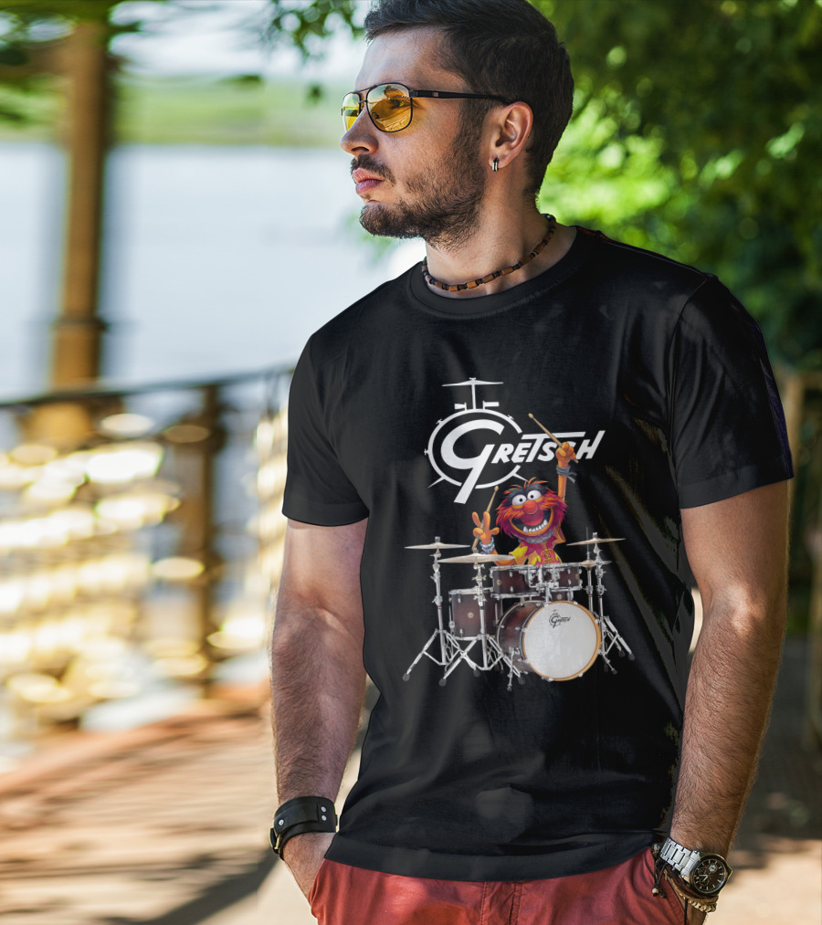 The Muppet Show Animal With Gretsch Drums T-Shirt
