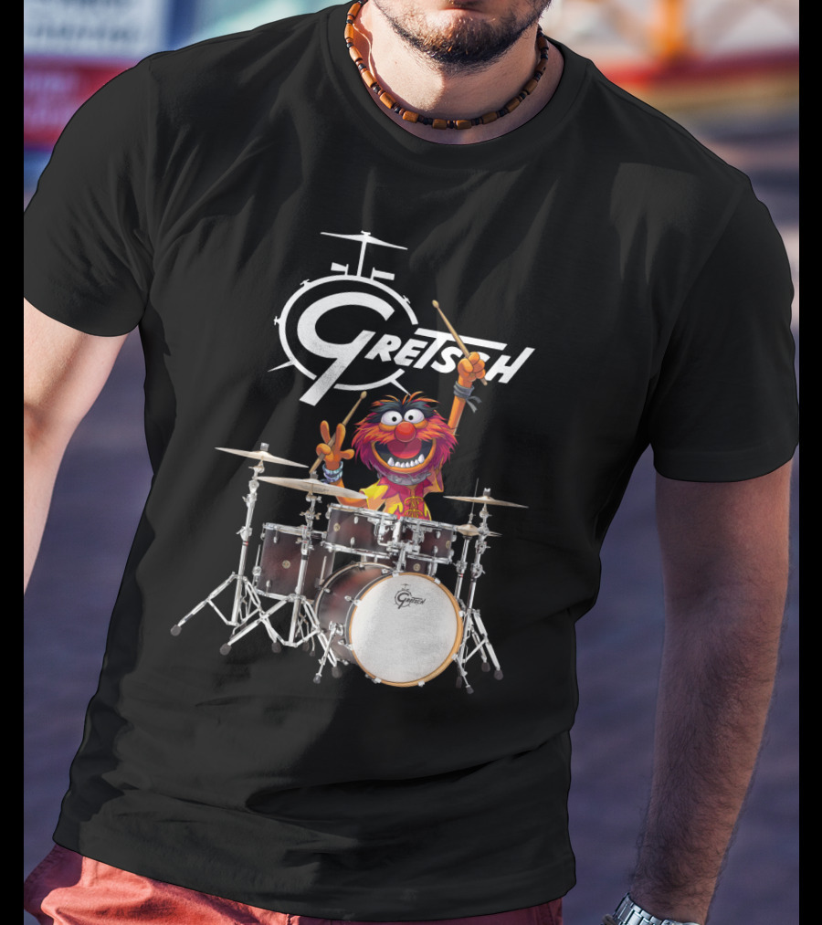 The Muppet Show Animal With Gretsch Drums T-Shirt