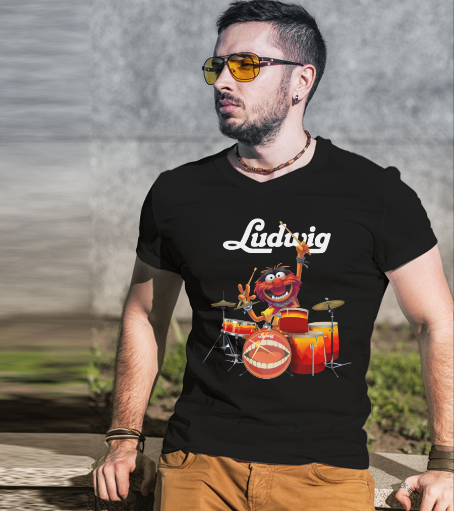 The Muppets Animal Ludwig Drums T-Shirt
