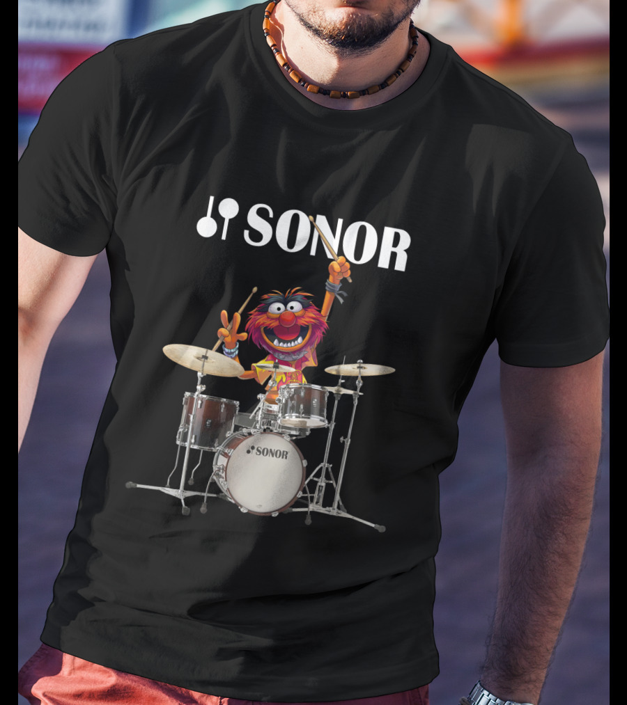 The Muppets Animal Playing Sonor Drums T-Shirt
