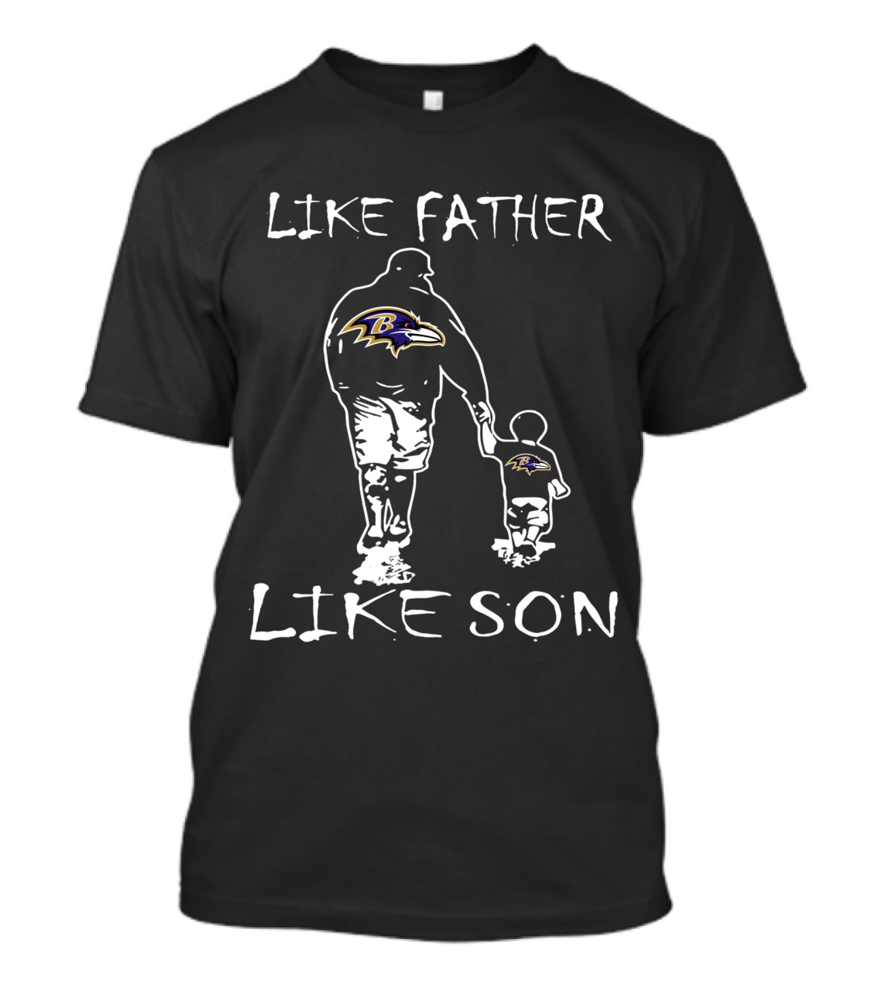 Like Father Like Son Baltimore Ravens Family Fan Walk T-Shirt