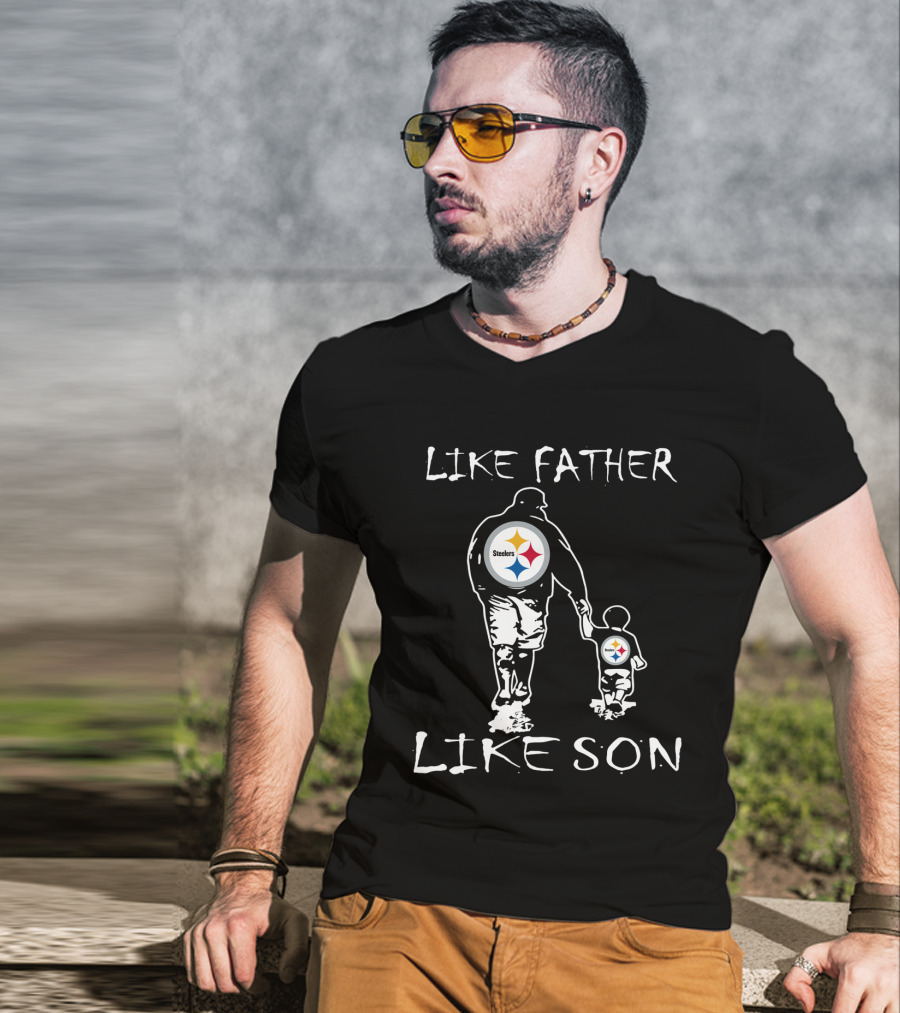 Pittsburgh Steelers Like Father Like Son Fan Connection T-Shirt