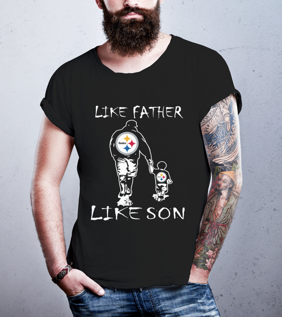 Pittsburgh Steelers Like Father Like Son Fan Connection T-Shirt
