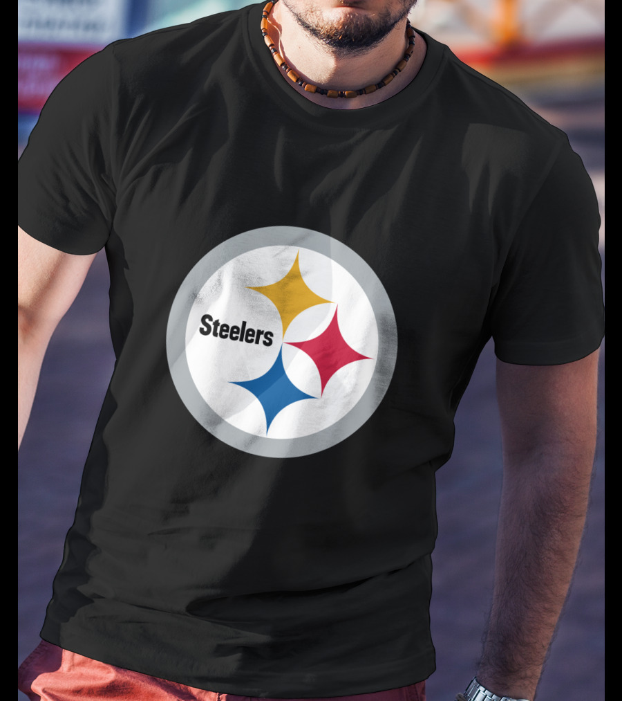 Pittsburgh Steelers Circular Emblem With Iconic Stars T-Shirt