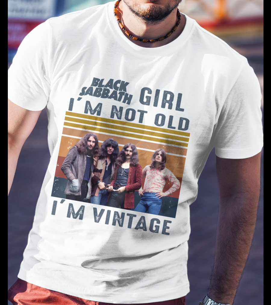 Black Sabbath Girl I'm Not Old I'm Vintage T-Shirt