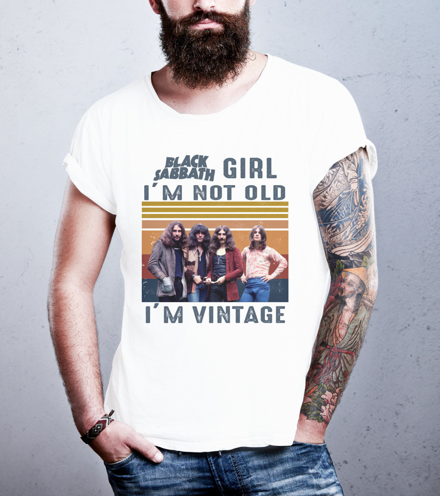 Black Sabbath Girl I'm Not Old I'm Vintage T-Shirt