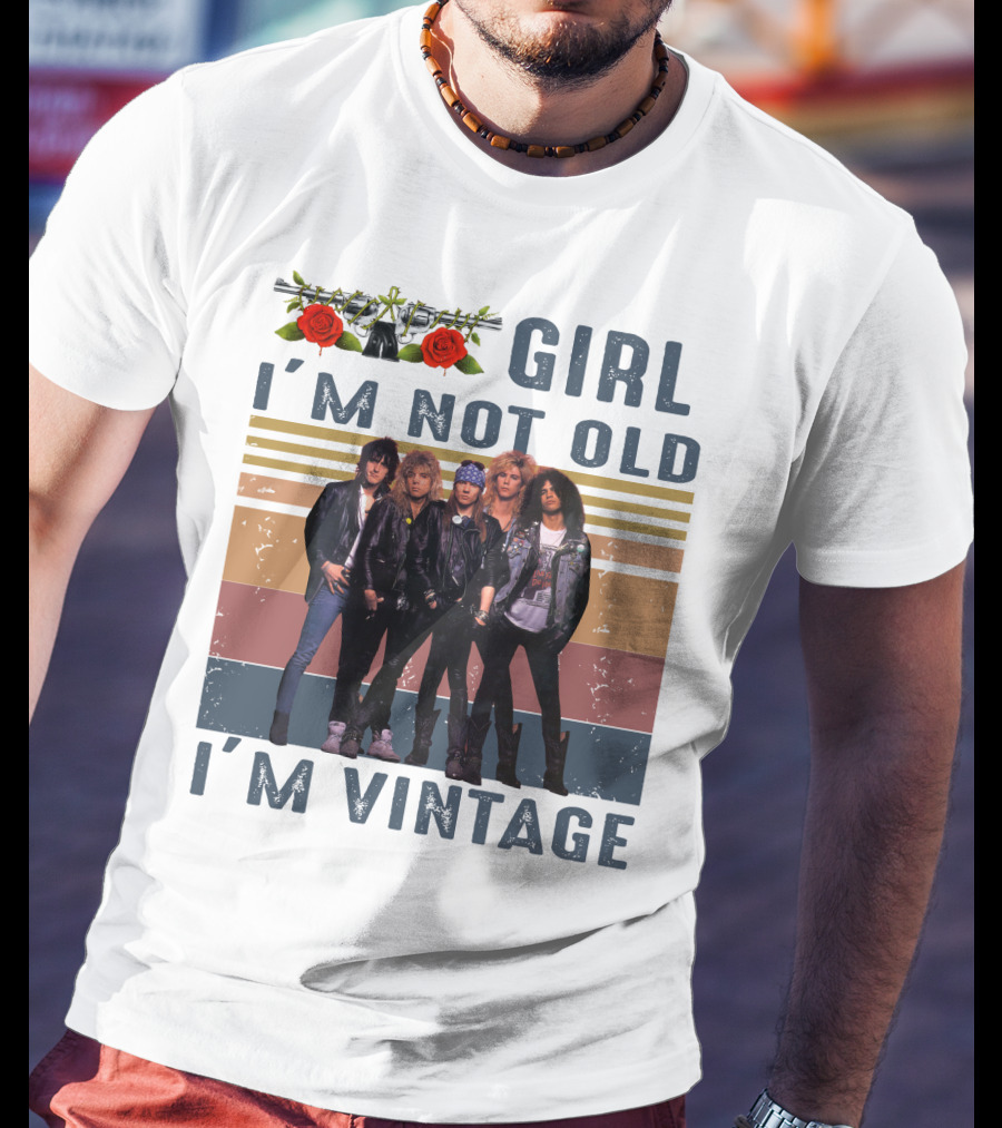 Guns N' Roses Girl I'm Not Old I'm Vintage T-Shirt